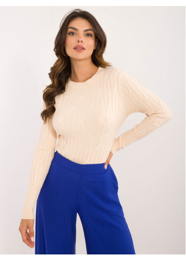 Béžovo hnedý dámsky sveter