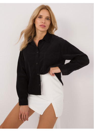 Čierna dámska košeľa