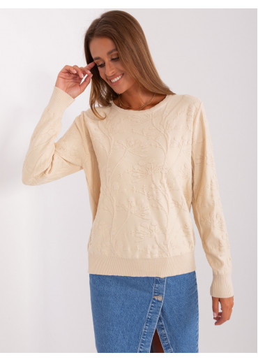 Béžovo hnedý pulóver