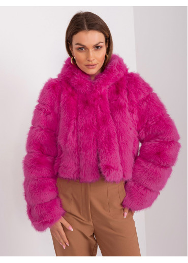 Fuchsiovo ružová krátka bunda