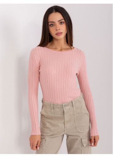 Púdrovo ružové tričko s dlhým rukávom