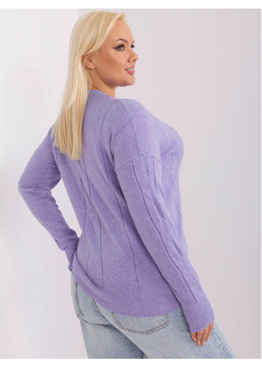 Fialový pulóver