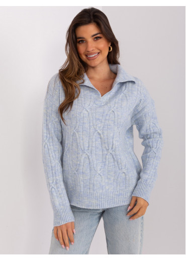 Svetlomodrý pulóver