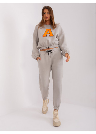 Sivá tepláková súprava