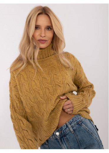 Olivovo zelený dámsky rolák