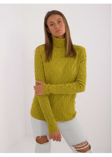 Olivovo zelený dámsky rolák