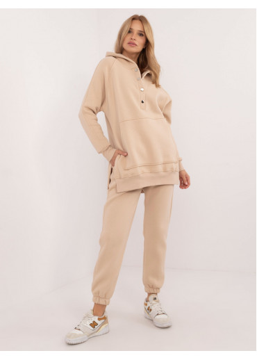 Béžovo hnedá tepláková súprava