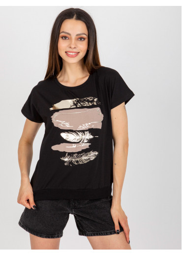 Čierne tričko s potlačou