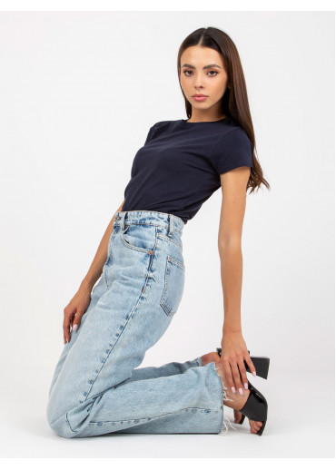 Modré basic tričko