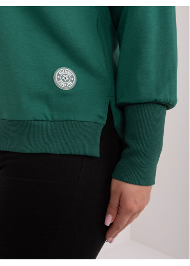 Tmavozelené tričko s dlhým rukávom