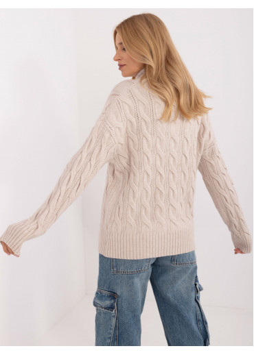 Béžovo hnedý dámsky rolák