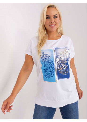 Svetlomodré tričko s potlačou