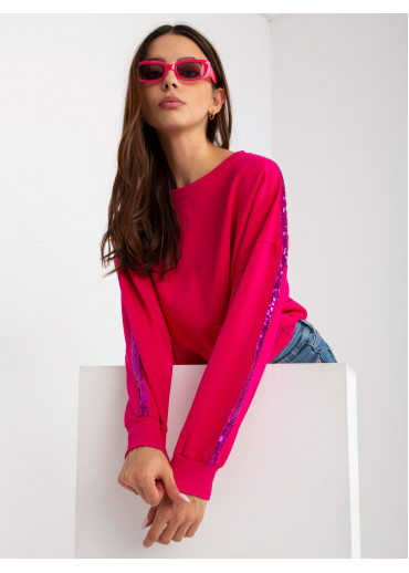 Fuchsiovo ružová mikina