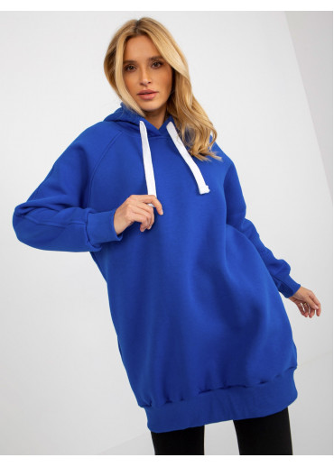 Modrá mikina s kapucňou
