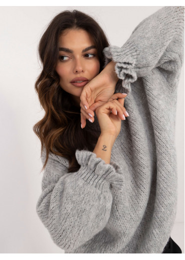 Sivý dámsky sveter