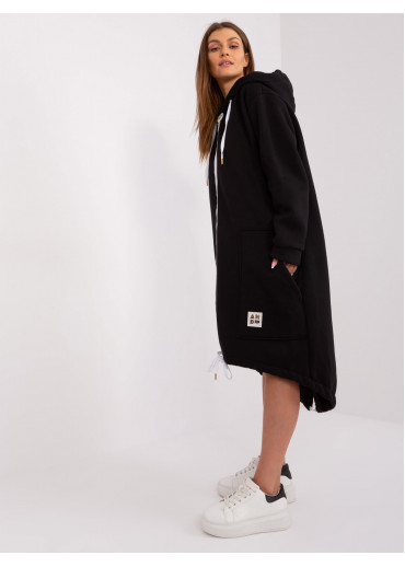 Čierna dlhá mikina