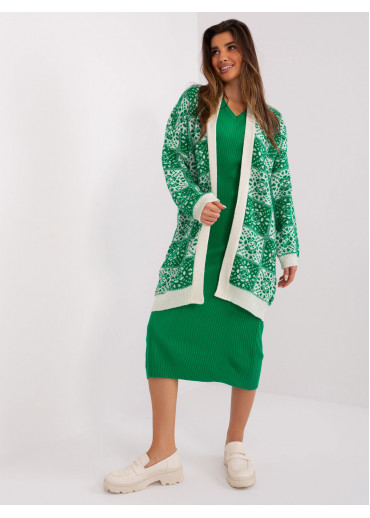 Zelený kardigán