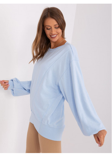 Svetlomodrá basic mikina