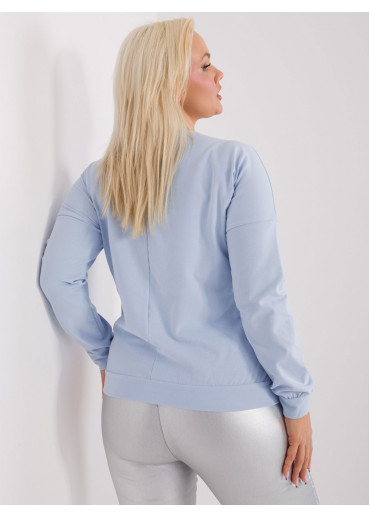 Svetlomodré tričko s dlhým rukávom