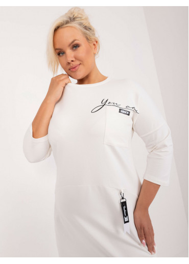 Smotanovo biela dámska tunika