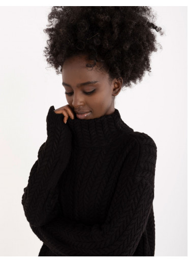 Čierne dámske oversize šaty