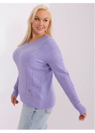 Fialový pulóver