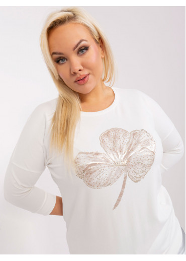 Smotanovo biele tričko s potlačou