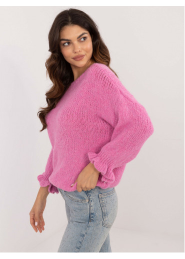 Ružový dámsky sveter
