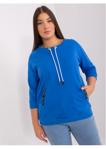 Modré tričko s 3/4 rukávom