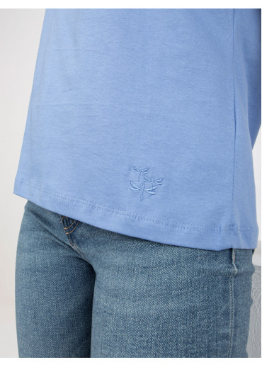 Modré basic tričko