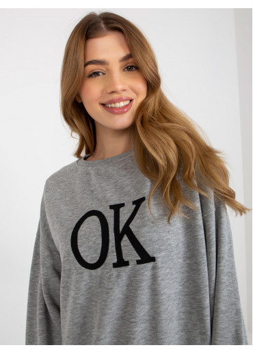 Sivá mikina OK