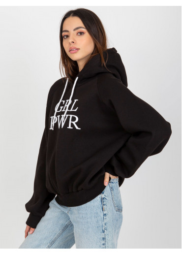 Čierna basic mikina