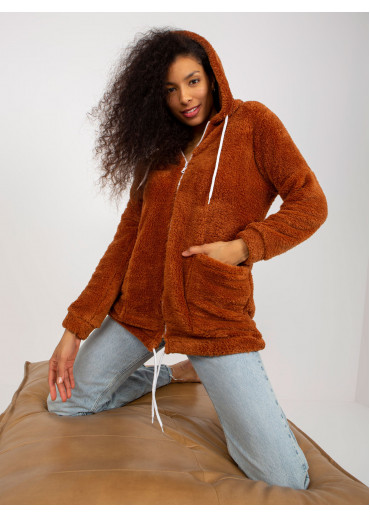 Hnedá mikina s kapucňou