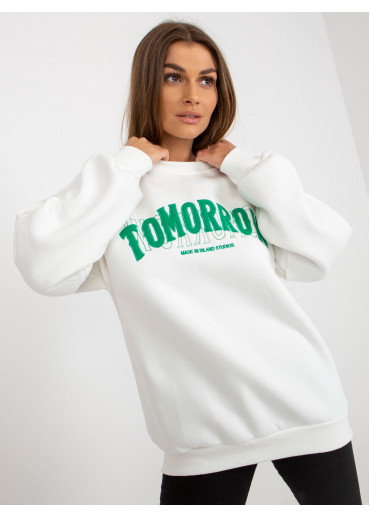 Smotanovo biela basic mikina