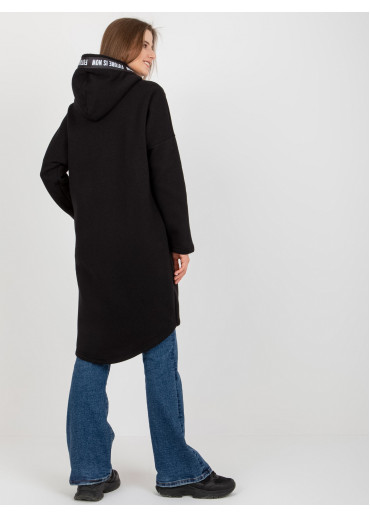 Čierna dlhá mikina