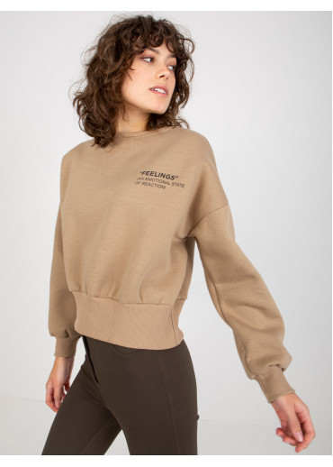 Béžovo hnedá mikina