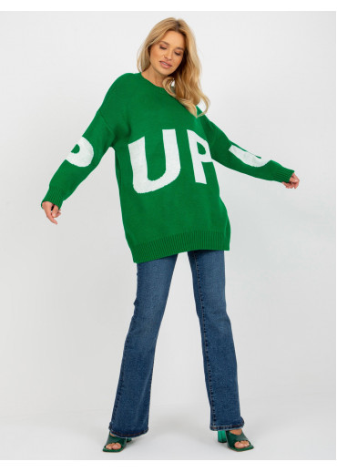 Zelený pulóver