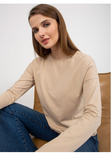 Béžovo hnedé basic tričko