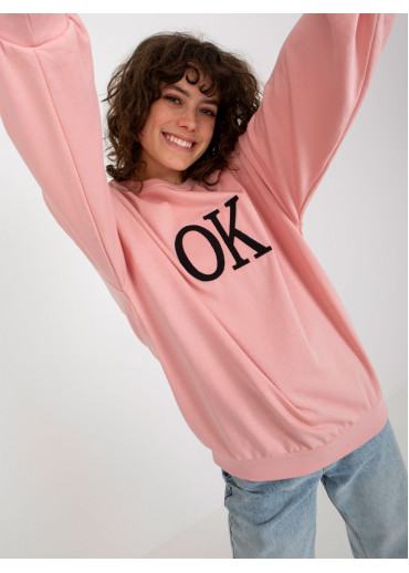 Púdrovo ružová mikina OK
