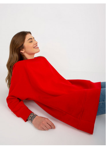 Červená mikinová tunika