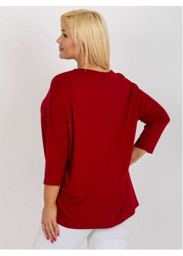 Bordovo červené tričko