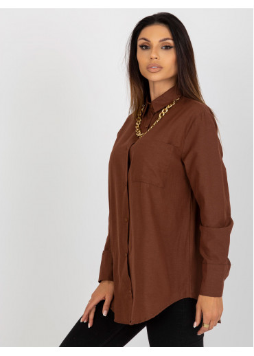 Hnedá dámska košeľa