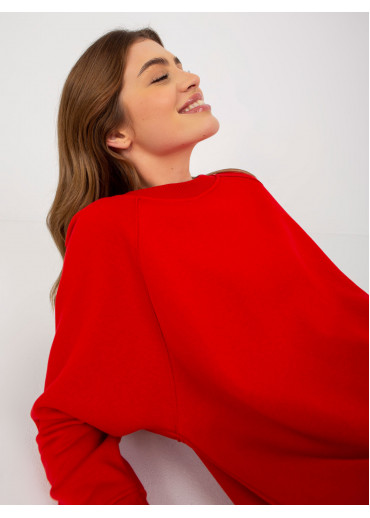 Červená mikinová tunika