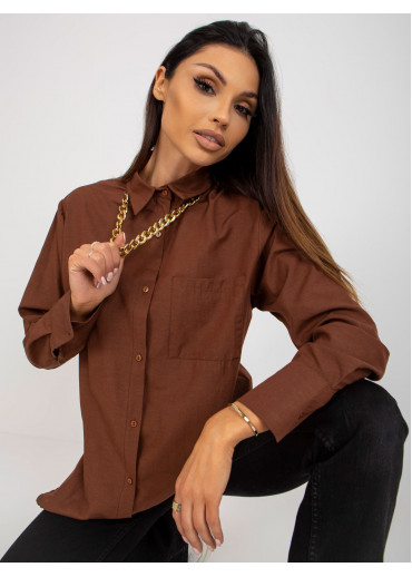 Hnedá dámska košeľa