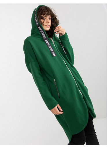 Tmavozelená dlhá mikina