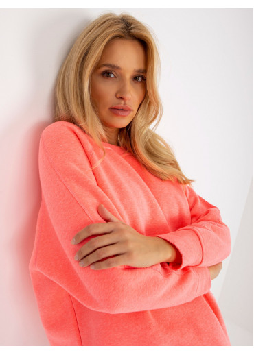 Neónovo ružová mikinová tunika