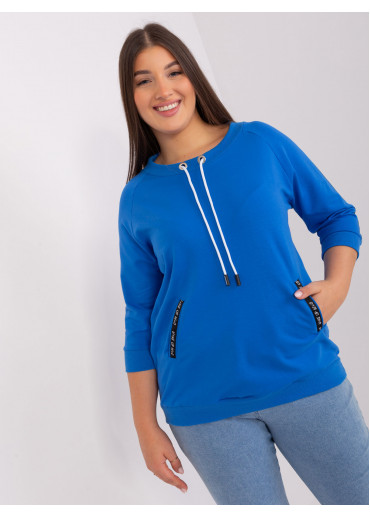 Modré tričko s 3/4 rukávom