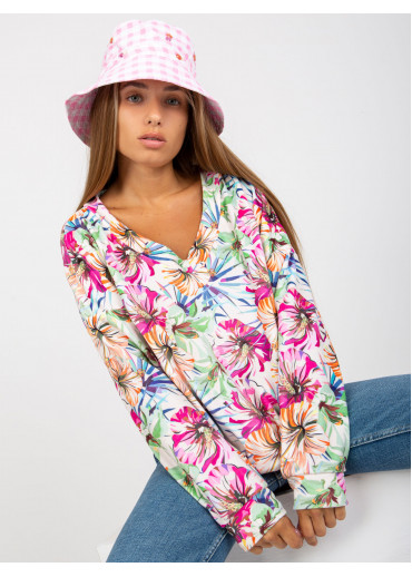 Smotanovo biele vzorované tričko