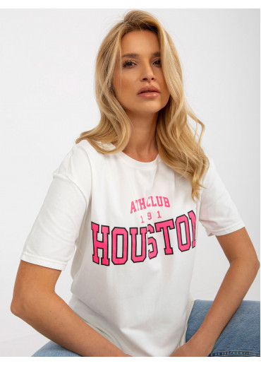 Smotanovo biele basic tričko s potlačou