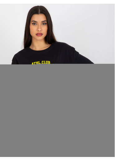 Čierne basic tričko s potlačou